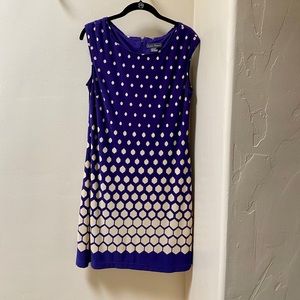 Jessica Howard purple and cream dress